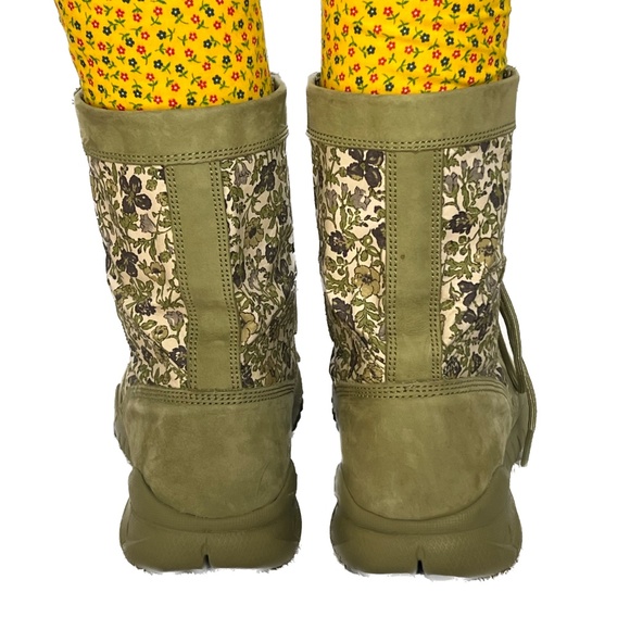 Nike Field Boots Floral Size 9.5 Green 476684-300 Trainers 8" Tall - Picture 4 of 10